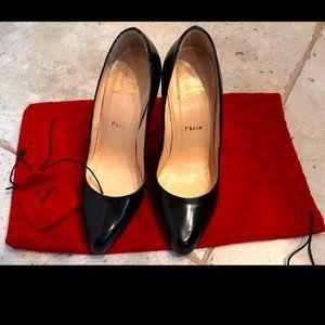christian Louboutin red bottoms heel pointed toe